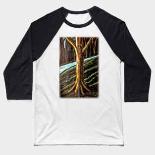 Crucifixion of Jesus - Acrylic painting Baseball T-Shirt